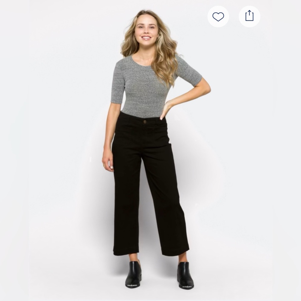 one 5 one Black Wide Leg Jeans